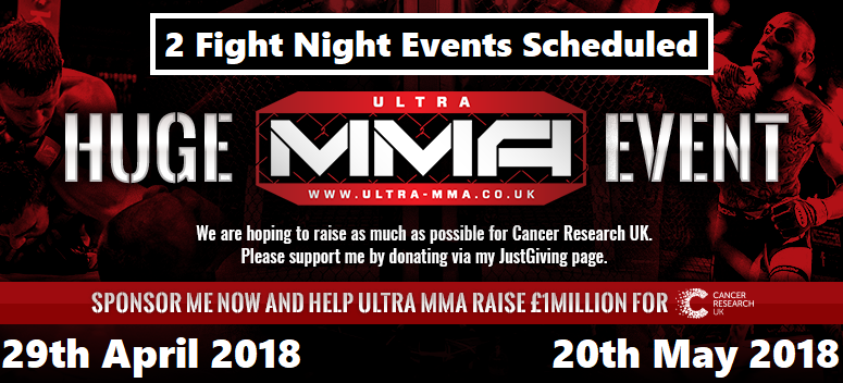 Ultra-MMA Fight Nights April + May 2018 (Dates Confirmed)
